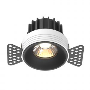 Round, Downlight DL058-12W3K-TRS-B - Image 1
