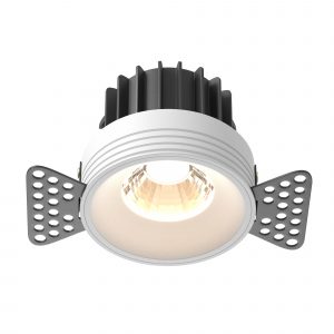 Round, Downlight DL058-12W3K-TRS-W - Image 1