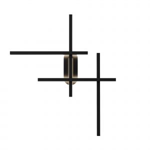 Halo, Wall lamp MOD248WL-L24BK - Image 1