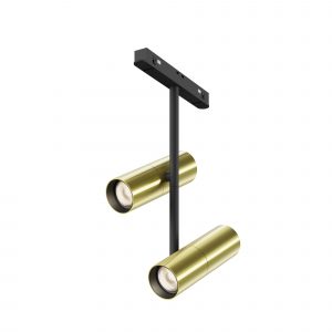 Elti Duo, Track luminaire TR005-2-2X12W3K-BBS - Image 1