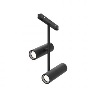 Elti Duo, Track luminaire TR005-4-2X12W-DS-B - Image 1