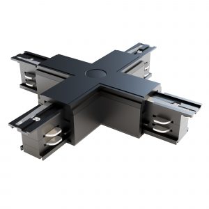 Accessories for tracks Trinity, TRA005CX-31B Trinity X-shaped Connector Black - Image 1