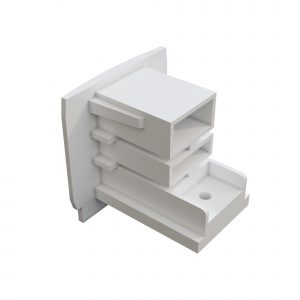 Accessories for tracks Trinity, TRA005EC-31W Trinity end cap white, 1 piece - Image 1