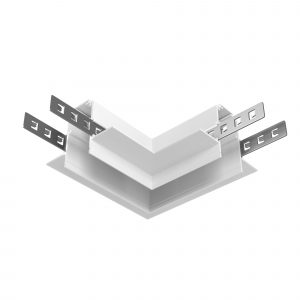 Accessories for tracks Exility, Angular Exility connector built-in for GKL 12.5mm, white