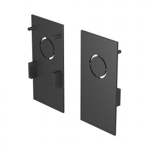 Accessories for tracks Exility, TRA034EC-41B Plugs for overhead busbar 2 pcs Black