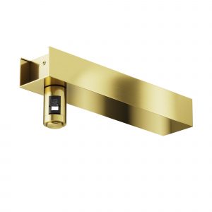 Accessories for tracks Flarity, Wall-mounted base for power supply unit with "Flarity" power input brass TRA155CW-BB-BS